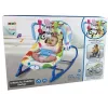LEAN TOYS Sedia a dondolo 2in1 blu zebra suoni vibrazione