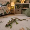 LEAN TOYS Sand Lizard Figura in gomma estensibile realistica 15 cm