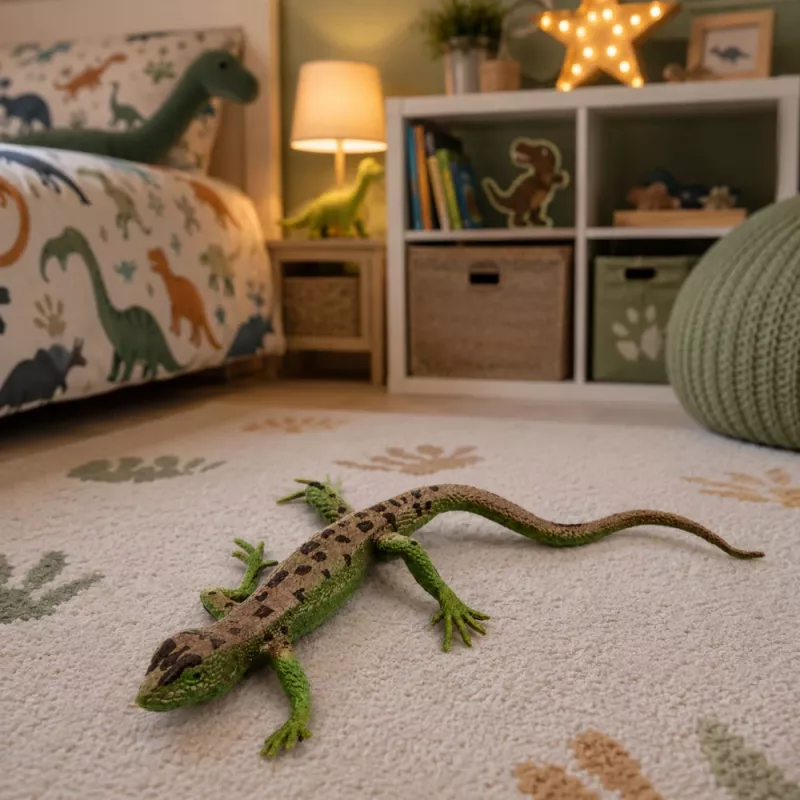 LEAN TOYS Sand Lizard Figura in gomma estensibile realistica 15 cm
