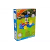 LEAN TOYS Tavolo sabbiera con formine, paletta, rastrello e nuvola - multicolore