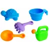 LEAN TOYS Tavolo sabbiera con formine, paletta, rastrello e nuvola - multicolore