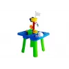 LEAN TOYS Tavolo sabbiera con formine, paletta, rastrello e nuvola - multicolore