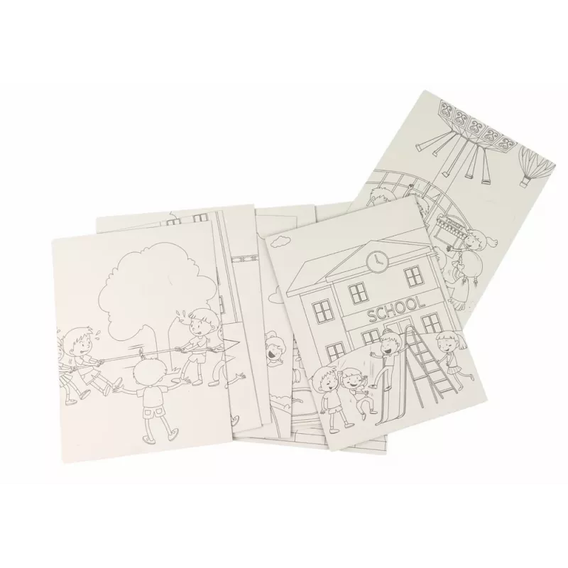 LEAN TOYS Libro da colorare a grattare per bambini scuola