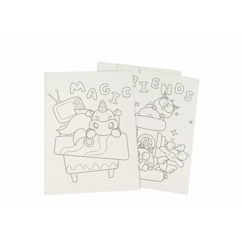 LEAN TOYS Libro da colorare a grattare per bambini animali