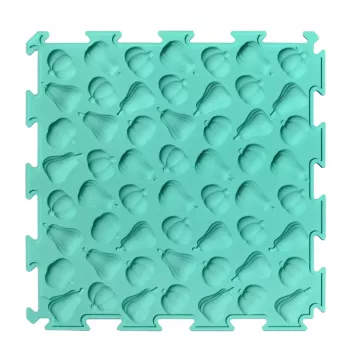 LEAN TOYS Percorso sensoriale puzzle tessere varie strutture colori 24,5 cm 10 pz.