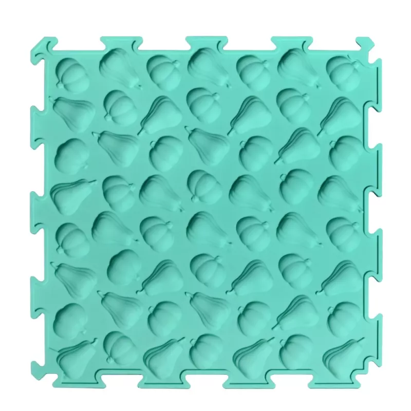 LEAN TOYS Percorso sensoriale puzzle tessere varie strutture colori 24,5 cm 10 pz.
