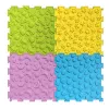 LEAN TOYS Percorso sensoriale puzzle tessere varie strutture colori 24,5 cm 10 pz.