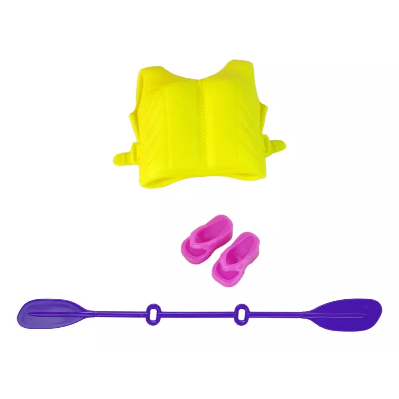 LEAN TOYS Set accessori per bambola kayak rosa