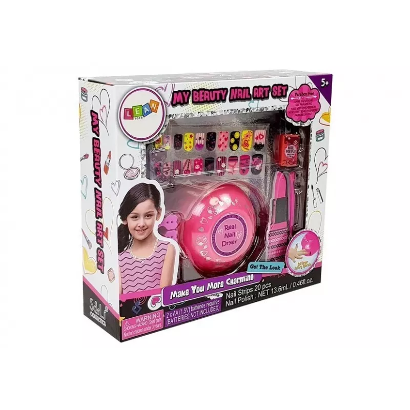 LEAN TOYS Set per costruire un asciuga smalto, design assortiti