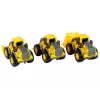 LEAN TOYS Set veicoli da costruzione 3 modelli gialli