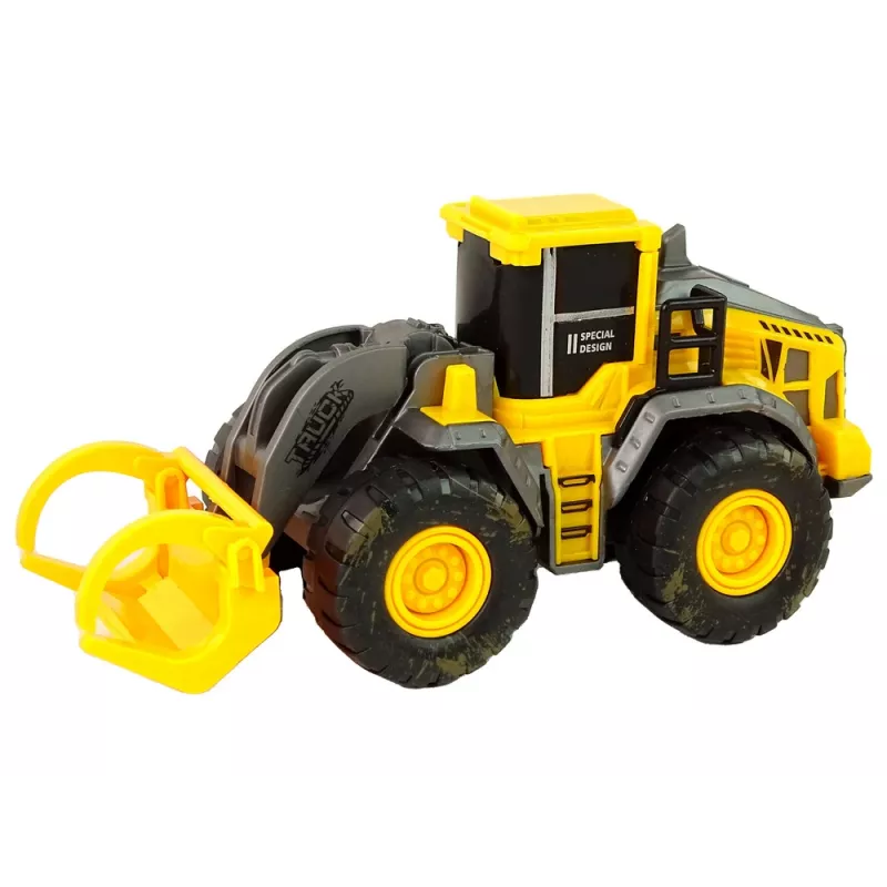 LEAN TOYS Set veicoli da costruzione 3 modelli gialli