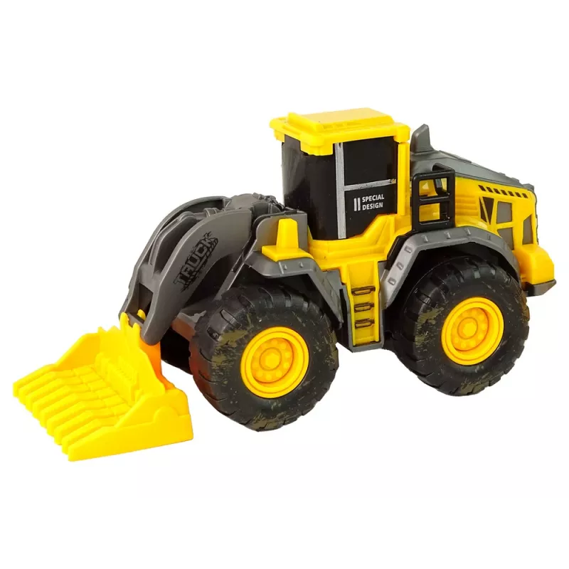 LEAN TOYS Set veicoli da costruzione 3 modelli gialli