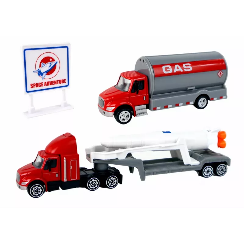 LEAN TOYS Set di personaggi Space Truck Rocket 15 pz.