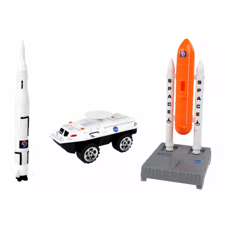 LEAN TOYS Set di personaggi Space Truck Rocket 15 pz.
