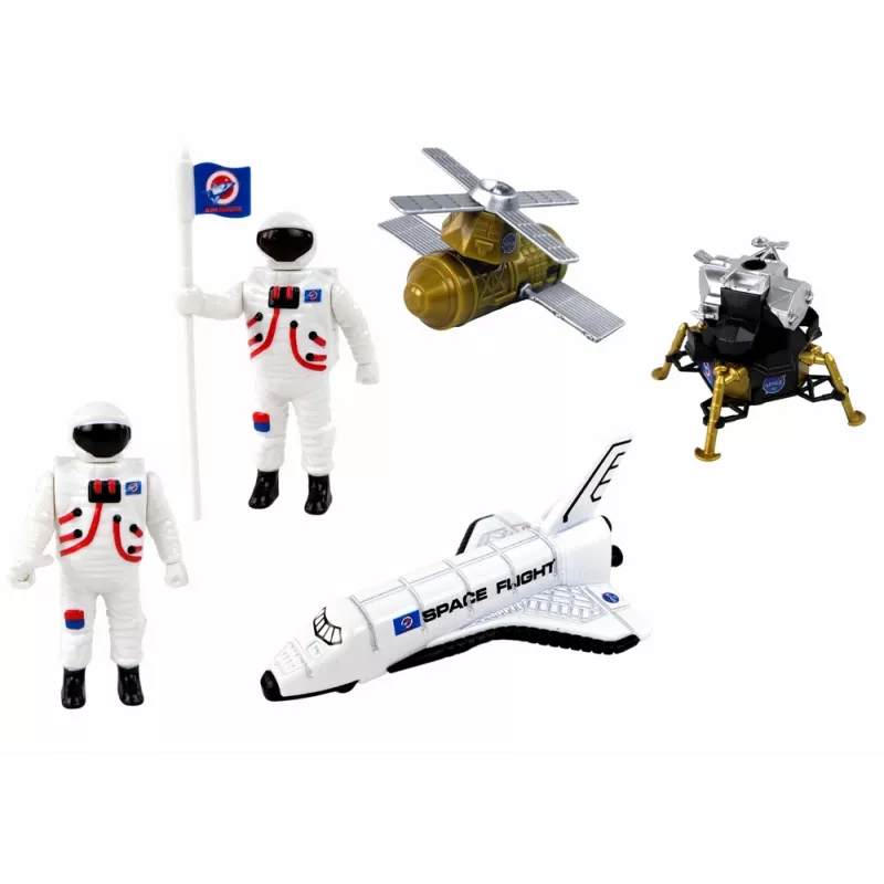 LEAN TOYS Set di personaggi Space Truck Rocket 15 pz.