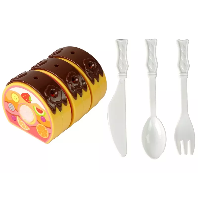 LEAN TOYS set dolci torta biscotti decorazioni in velcro fai da te