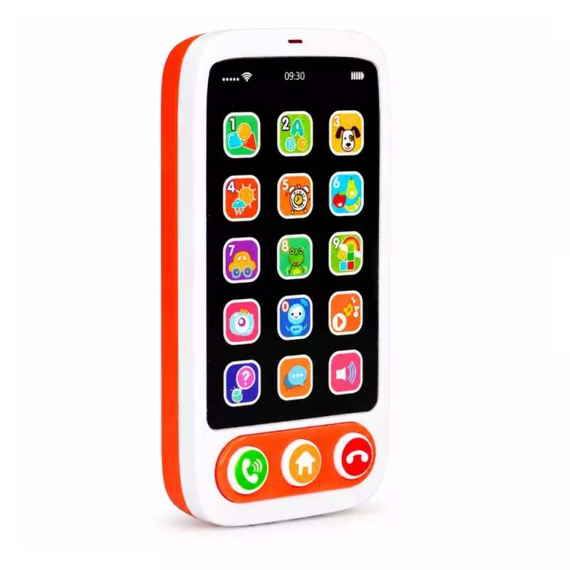 LEAN TOYS Smartphone giocattolo educativo interattivo per bambini con suoni e luci