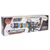 LEAN TOYS Fucile da cecchino con supporto, luci, suoni e vibrazione – Fucile giocattolo elettronico nero