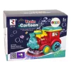 LEAN TOYS locomotiva con bolle di sapone con luce e suono, blu