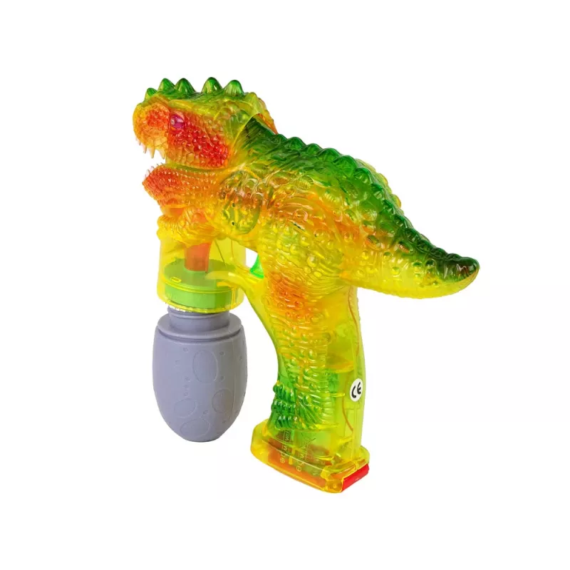LEAN TOYS macchina per bolle di sapone dinosauro 1x uovo