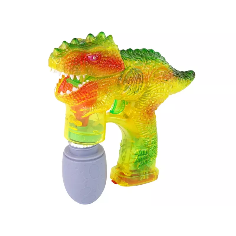 LEAN TOYS macchina per bolle di sapone dinosauro 1x uovo