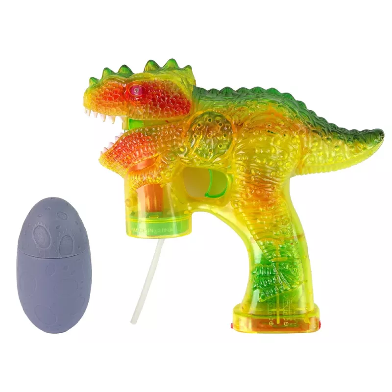 LEAN TOYS macchina per bolle di sapone dinosauro 1x uovo
