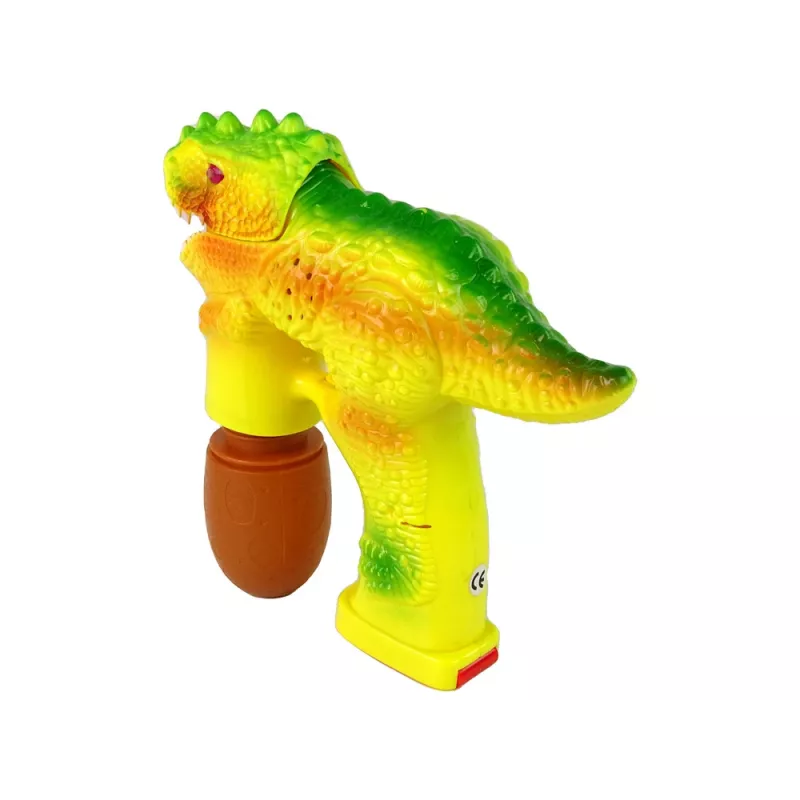 LEAN TOYS Bolle di sapone dinosauro Bubble Liquid uovo giallo
