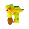 LEAN TOYS Bolle di sapone dinosauro Bubble Liquid uovo giallo
