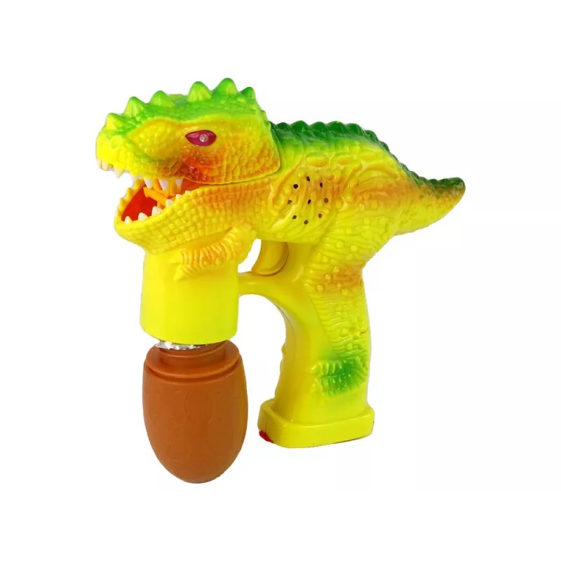 LEAN TOYS Bolle di sapone dinosauro Bubble Liquid uovo giallo