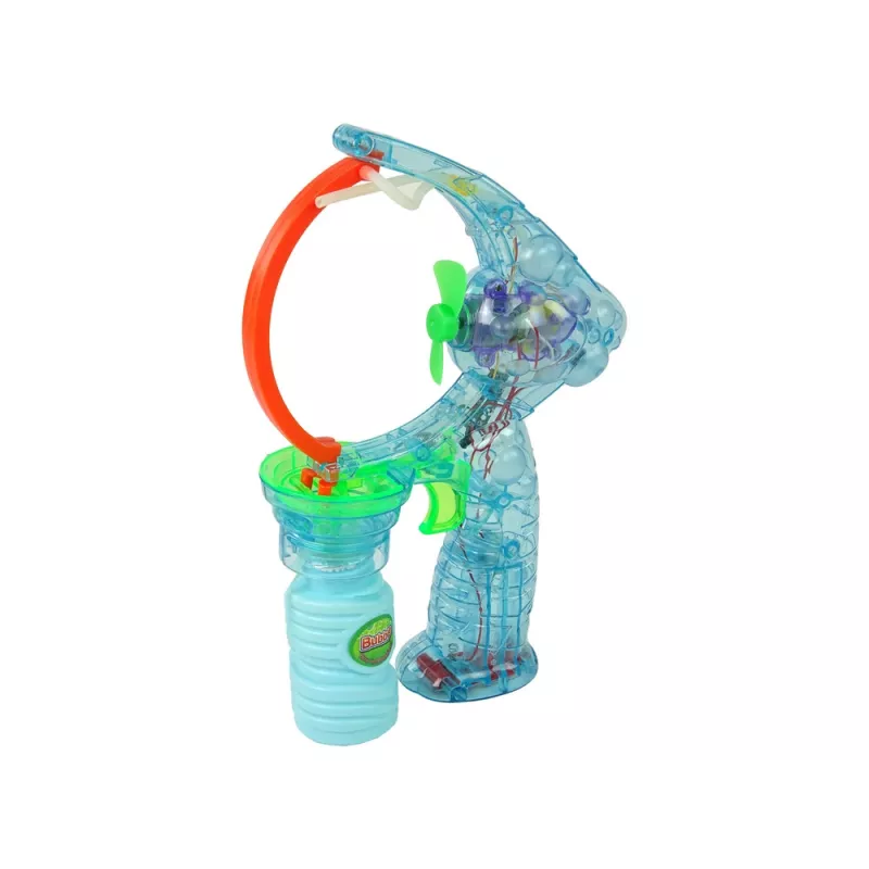 LEAN TOYS Pistola per bolle di sapone 24 cm luce e suono