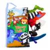 LEAN TOYS Libro morbido educativo animali fruscianti per neonati