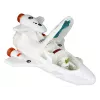 LEAN TOYS Space Mission Cosmos set di gioco 4 elementi – razzo, astronauta, rover e bandiera (4 pezzi, da 3 anni)