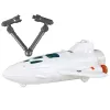 LEAN TOYS Space Mission Cosmos set di gioco 4 elementi – razzo, astronauta, rover e bandiera (4 pezzi, da 3 anni)