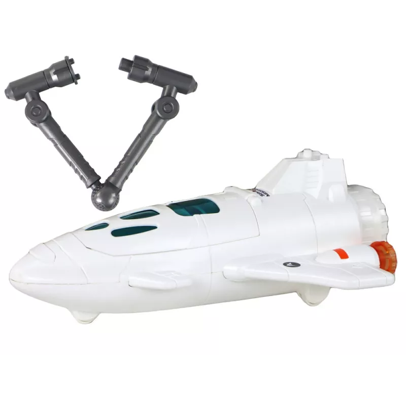LEAN TOYS Space Mission Cosmos set di gioco 4 elementi – razzo, astronauta, rover e bandiera (4 pezzi, da 3 anni)