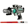 LEAN TOYS Set Space Warrior pistola laser spada laser manette lanciadischi