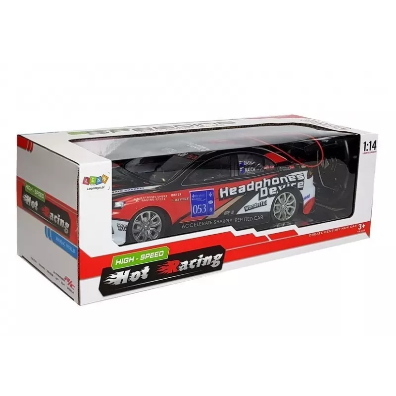 LEAN TOYS auto sportiva da corsa radiocomandata R/C 27MHz rosso