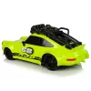 LEAN TOYS Auto sportiva 1:18 verde ruota di scorta pilota
