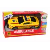 LEAN TOYS Sportwagen Krankenwagen luci suoni giallo