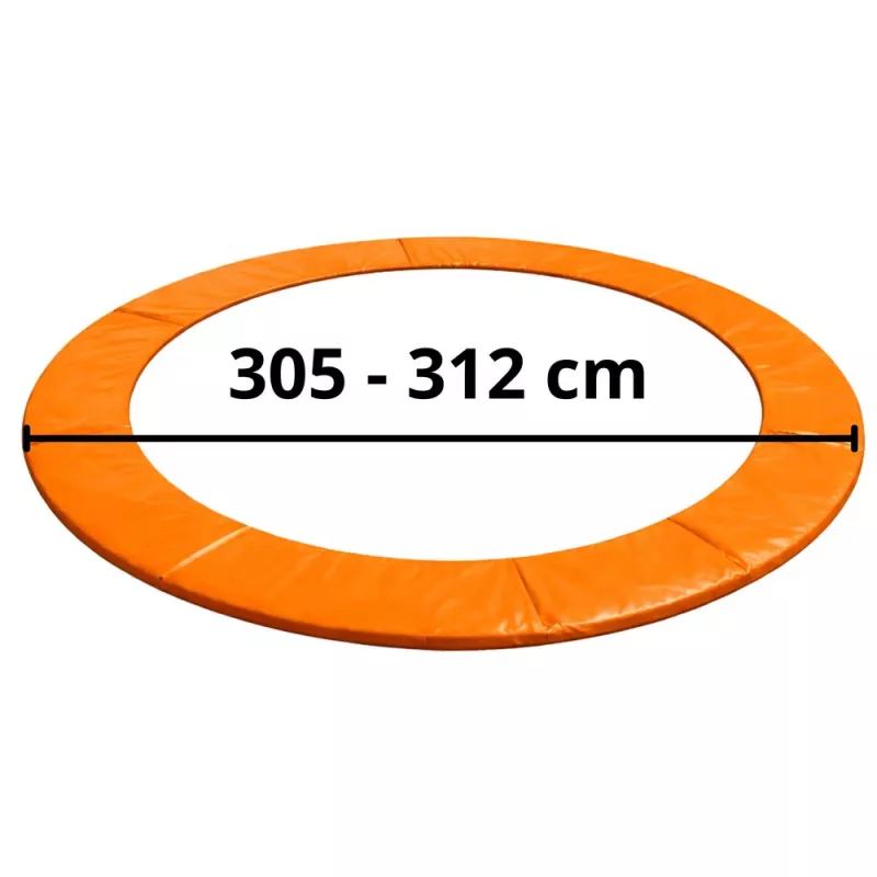 LEAN TOYS Coprimolle per trampolino 10ft, blu, PVC resistente ai raggi UV, schiuma EPE, cinghie elastiche, EN71, serie BEST