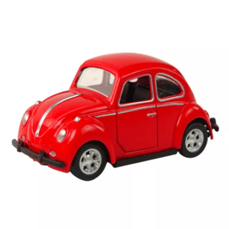 LEAN TOYS Molla a frizione scarabeo auto passeggeri 6 colori