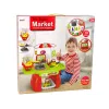 LEAN TOYS set supermercato con cestino della spesa, bilancia e alimenti