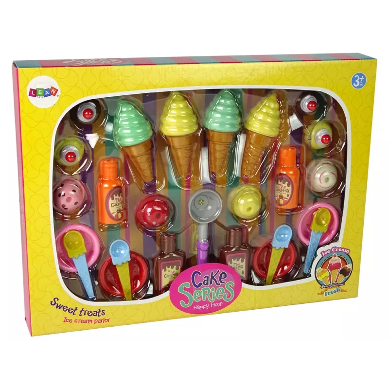 LEAN TOYS Set dolciumi gelato cupcake salse cucchiai