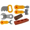 LEAN TOYS Set attrezzi zaino officina arancione e grigio