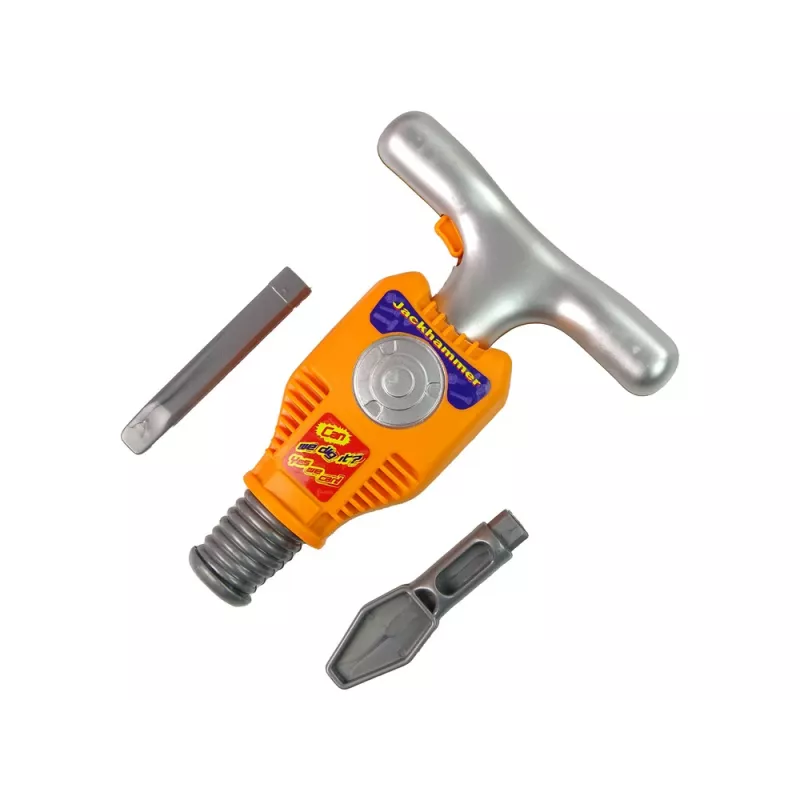 LEAN TOYS Set di attrezzi per il piccolo costruttore - martello pneumatico