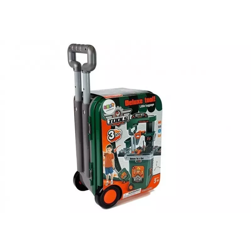LEAN TOYS Set attrezzi in trolley officina sega cacciaviti