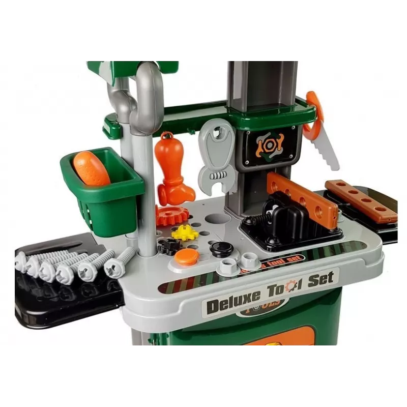 LEAN TOYS Set attrezzi in trolley officina sega cacciaviti