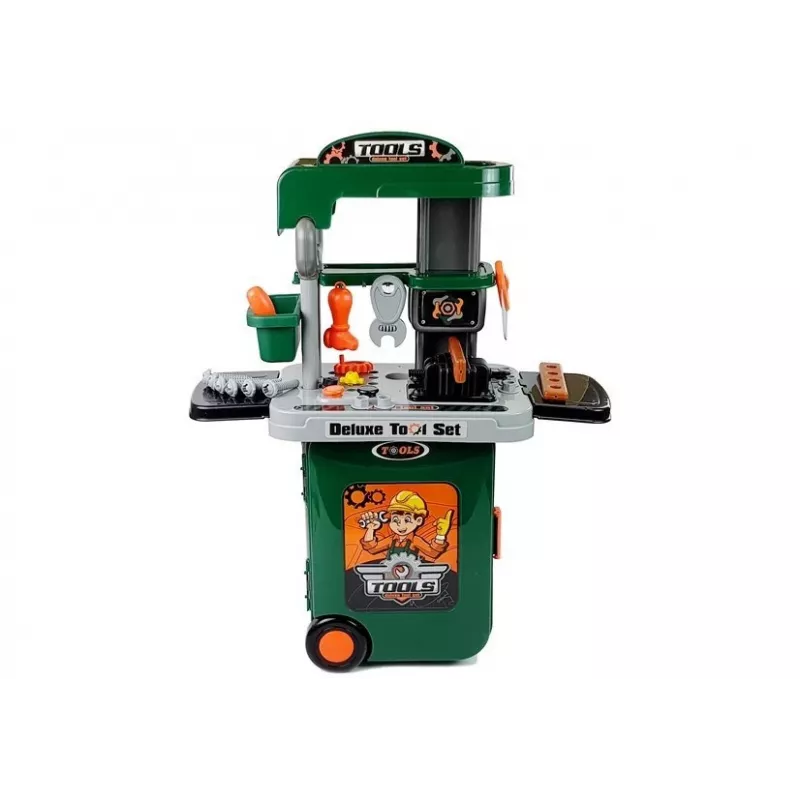 LEAN TOYS Set attrezzi in trolley officina sega cacciaviti