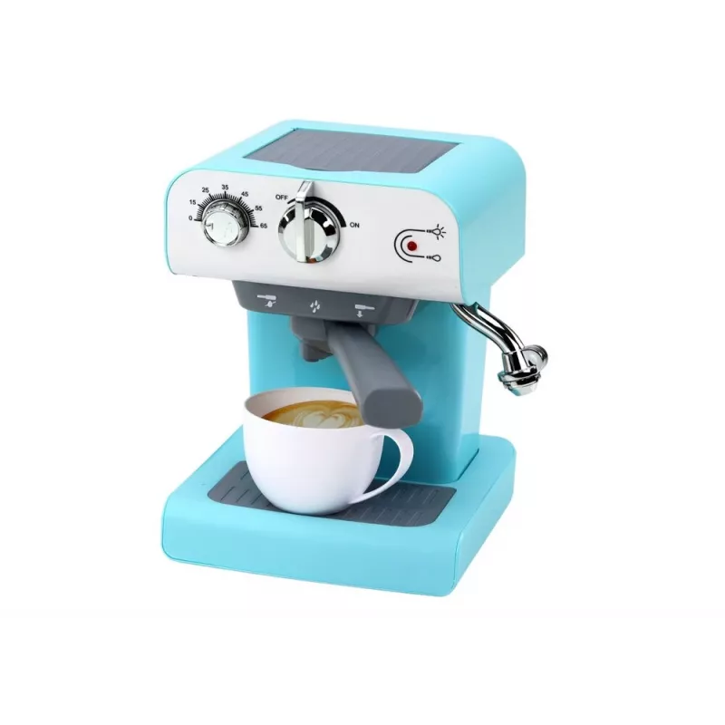 LEAN TOYS Macchina da caffè giocattolo elettrodomestici acqua vapore turchese