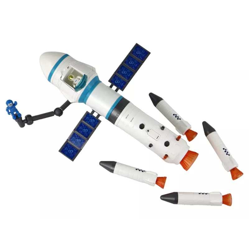 LEAN TOYS missione spaziale giocattolo rampa di lancio razzi astronauti 15 elementi