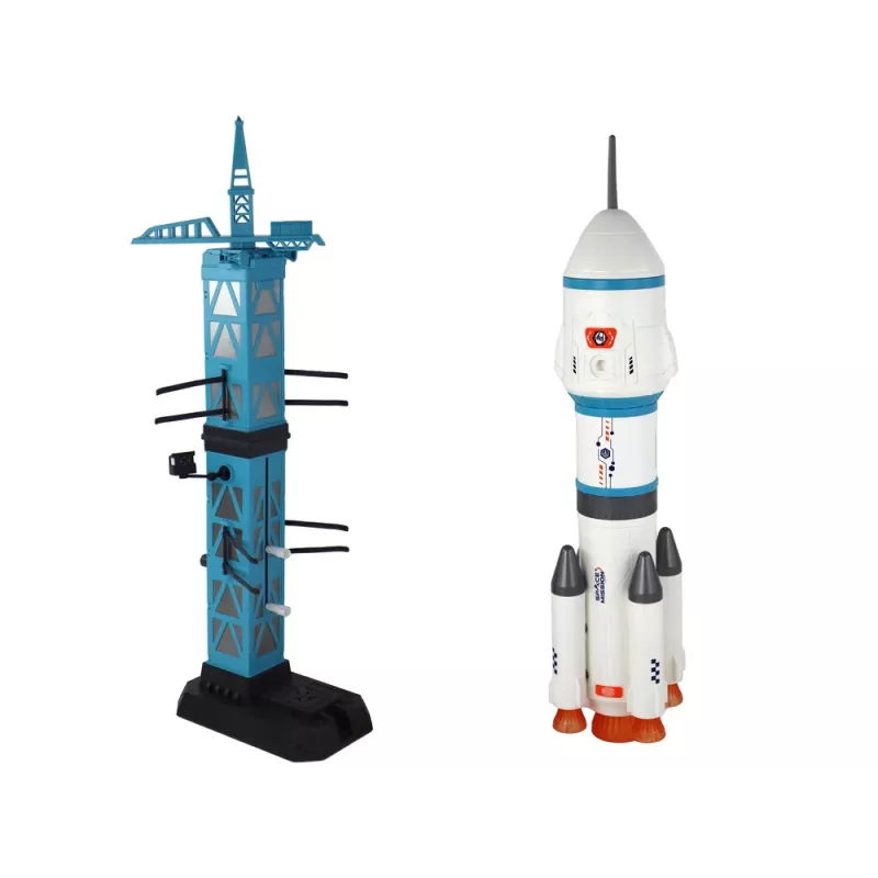 LEAN TOYS missione spaziale giocattolo rampa di lancio razzi astronauti 15 elementi
